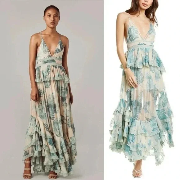 Rococo Sand | Dresses | Rococo Sand Nwt Echo Maxi In Sage Green Dress Size  Small | Poshmark
